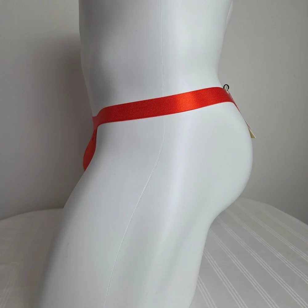 Cosabella‎ Sicilian Orange Mid-Rise Men's Italian Lace Thong Stretch Underwear